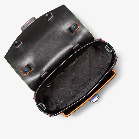 Manhattan Medium Contrast-Trim Leather Satchel 
By MICHAEL KORS - Picture 14 of 15